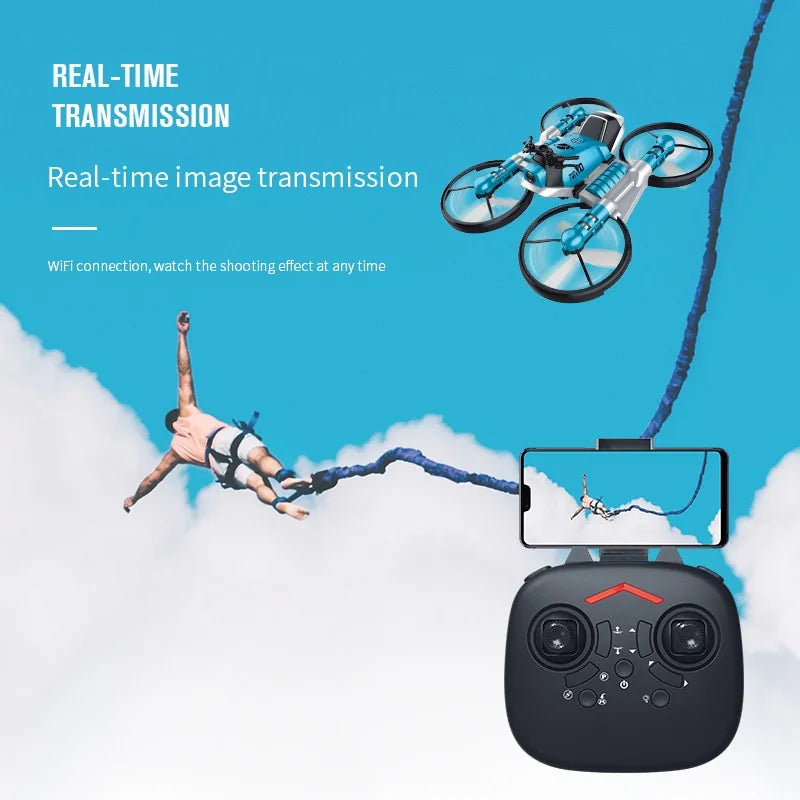 Two-In-One RC Drone And Motorcycle