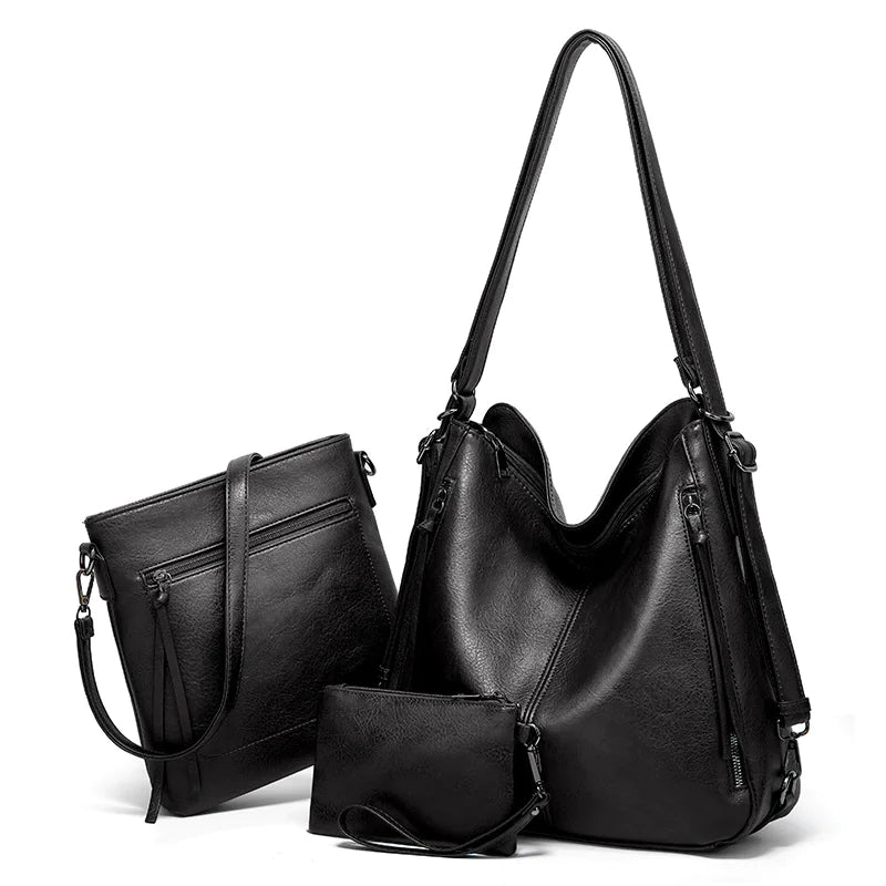 Ensemble de 3 Sacs pour Femme - Cabas, Bandoulière et Sac à Dos