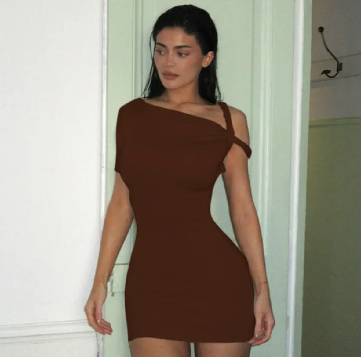 One-Shoulder Slim Fit Summer Dress