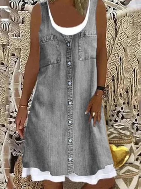 Women's Denim Sleeveless Casual