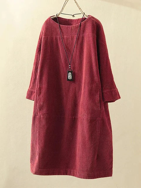 Corduroy Oversized Dress for Women