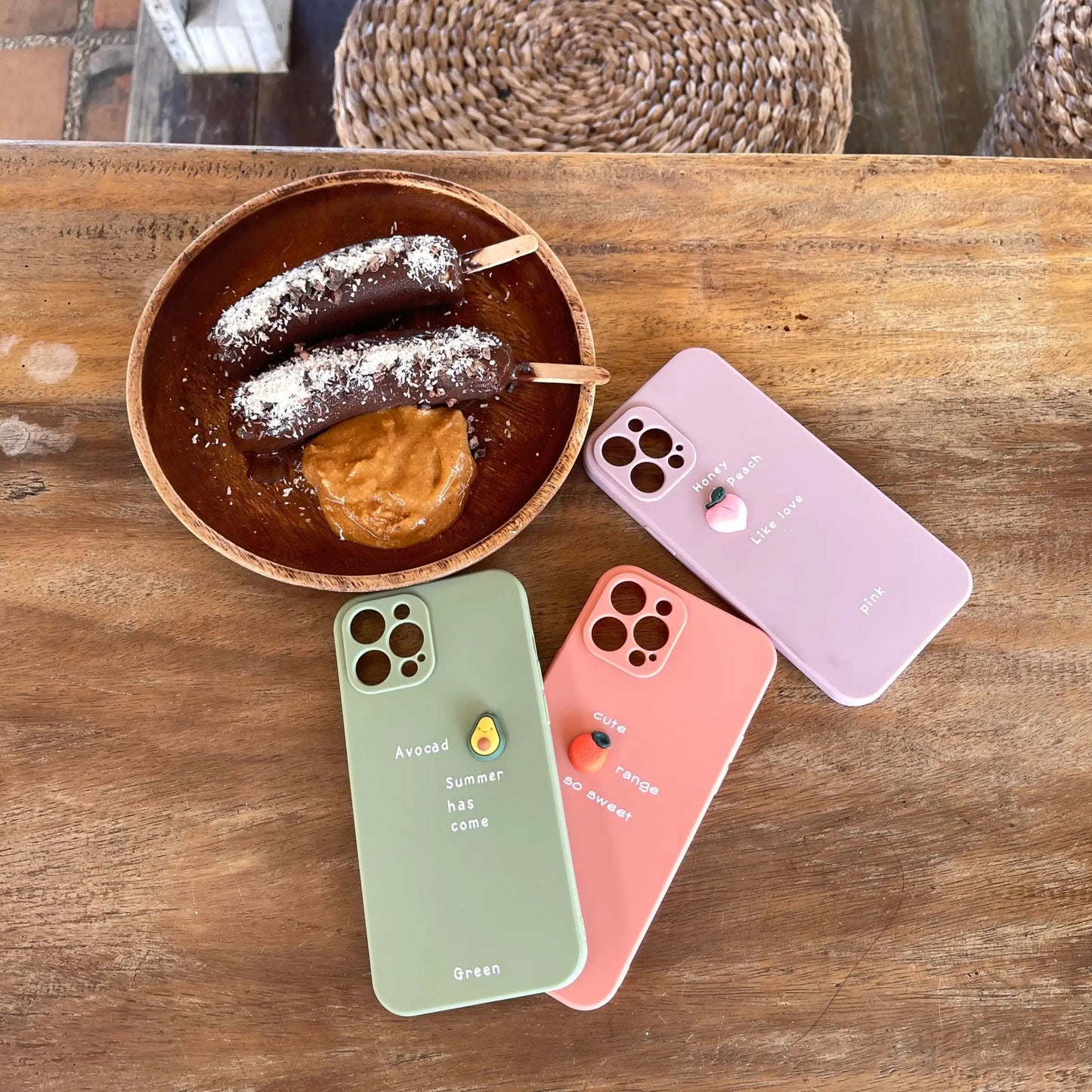 3D Fruit & Quotes Case