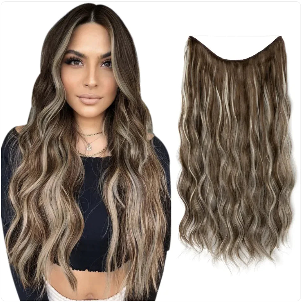 Long Curly Corn Wig for Women - European and American Style