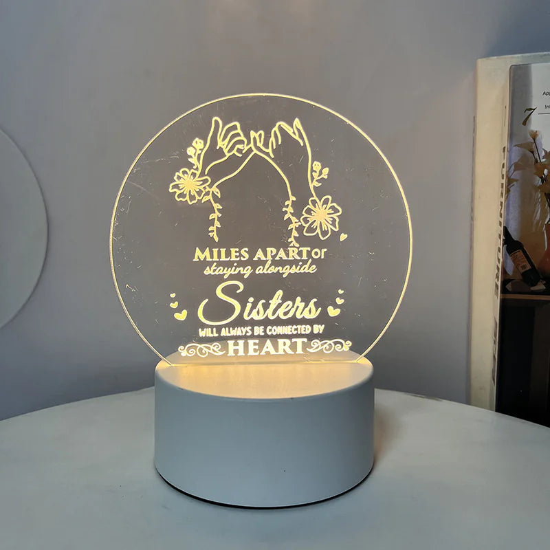 Night Light with Acrylic Engraving