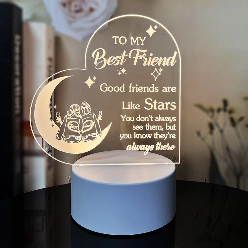 Night Light with Acrylic Engraving