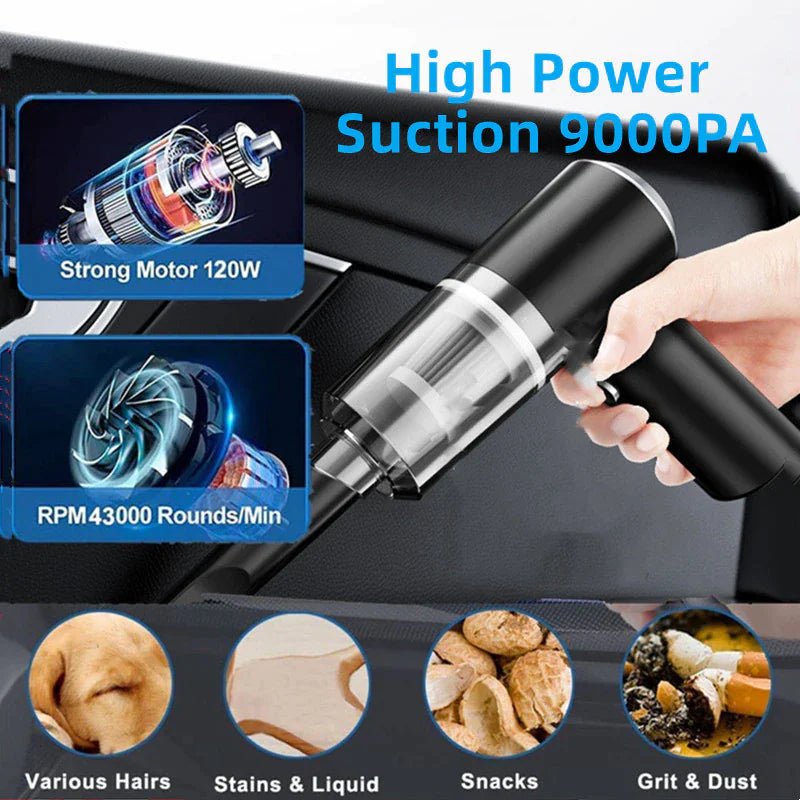 120W Cordless Handheld Vacuum Cleaner Small Mini Portable Car Auto Home Wireless - Ty Marcket