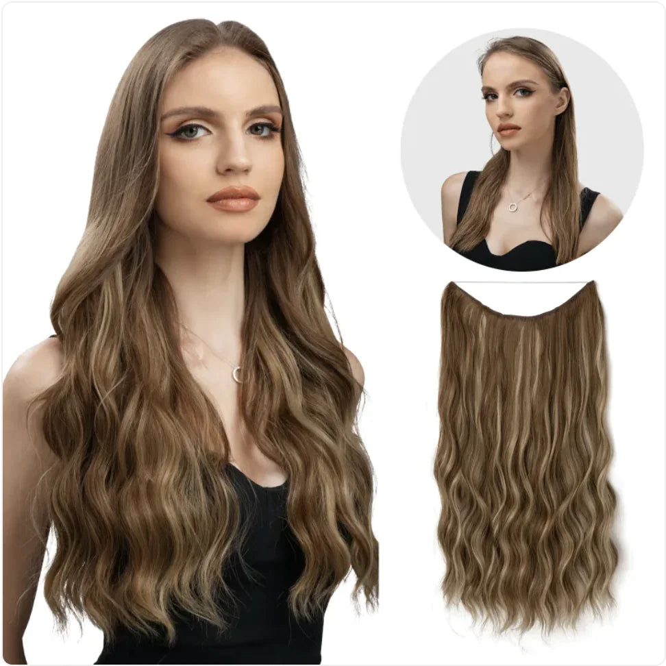 Long Curly Corn Wig for Women - European and American Style