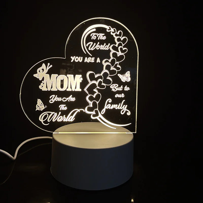 Night Light with Acrylic Engraving