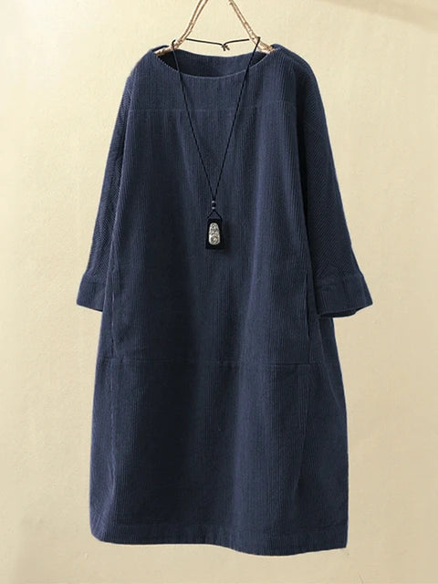Corduroy Oversized Dress for Women