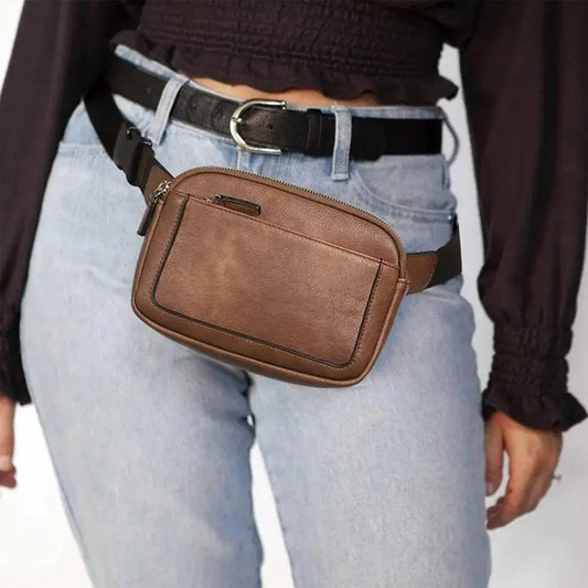 High Capacity Zipper Closure Messenger Bag